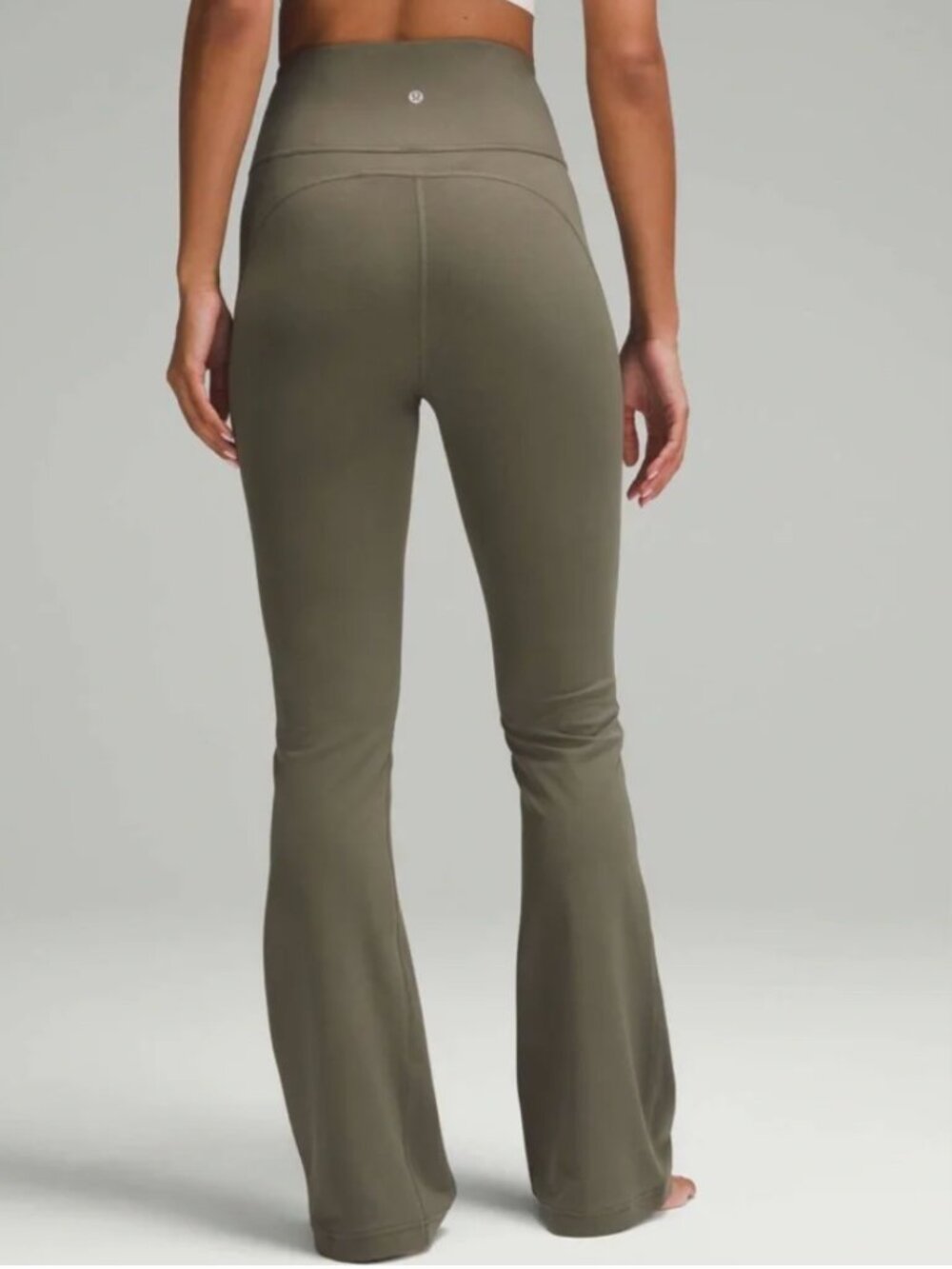 Lululemon Groove Super-High-Rise Flared Pant Nulu *Regular Army Green - 6